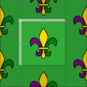 Naadloos patroon met fleur-de-lis stof (Delen)