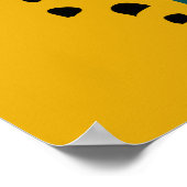  naadloos patroon met gele citroenen, vertakking poster (Hoek)