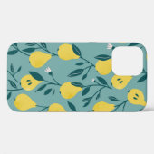 Naadloos patroon met gele peren. Fruitboomgaard Case-Mate iPhone Case (Achterkant (horizontaal))