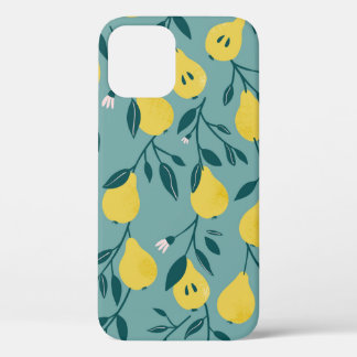 Naadloos patroon met gele peren. Fruitboomgaard Case-Mate iPhone Case