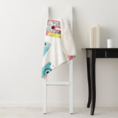 Naadloos patroon met geluidstapes in retro 80s sto sherpa deken (In situ)