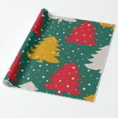 Naadloos patroon met gestileerde kerstcadeautas cadeaupapier (Uitgerold)