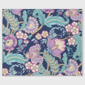 Naadloos patroon met gestileerde sierbloemen cadeaupapier (Vlak)