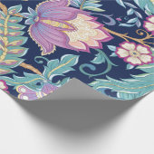 Naadloos patroon met gestileerde sierbloemen cadeaupapier (Hoek)