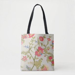 Naadloos patroon met gestileerde sierbloemen tote bag