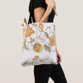 Naadloos patroon met gestileerde sierbloemen tote bag (Dichtbij)