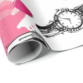 Naadloos patroon met geverfde make-up cadeaupapier (Rol Hoek)