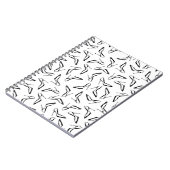 Naadloos patroon met glamour met hoge hakken notitieboek (Linkerzijde)