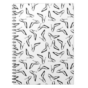 Naadloos patroon met glamour met hoge hakken notitieboek