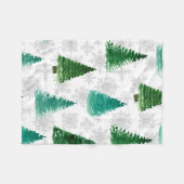 Naadloos patroon met glasvezel en sneeuwvlokken. W Fleece Deken (Voorkant (Horizontaal))