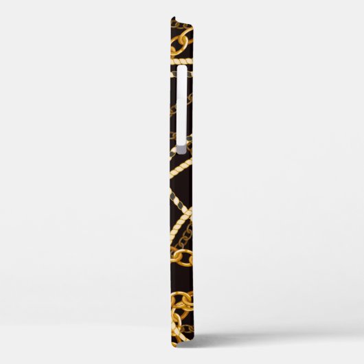 Naadloos patroon met gouden ketens. Case-Mate iPhone case (Achterkant / Links)