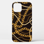 Naadloos patroon met gouden ketens. Case-Mate iPhone case (Achterkant)