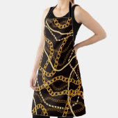 Naadloos patroon met gouden ketens. schort (Insitu)