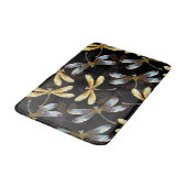 Naadloos patroon met gouden libellen badmat (Gekanteld)