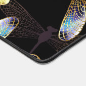 Naadloos patroon met gouden libellen bureaumat (Hoek)