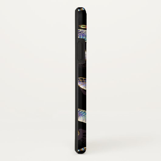 Naadloos patroon met gouden libellen Case-Mate iPhone case (Achterkant / rechts)