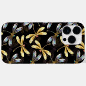 Naadloos patroon met gouden libellen Case-Mate iPhone case (Achterkant (horizontaal))