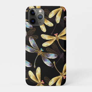 Naadloos patroon met gouden libellen Case-Mate iPhone case