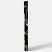 Naadloos patroon met gouden libellen Case-Mate iPhone case (Achterkant / Links)