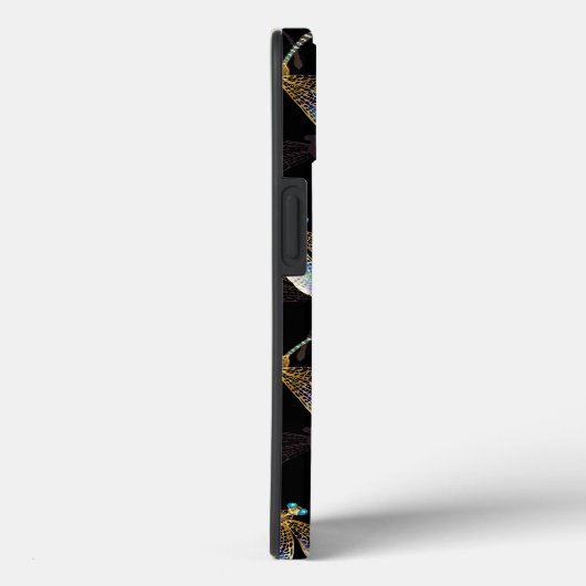 Naadloos patroon met gouden libellen Case-Mate iPhone case (Achterkant / Rechts)
