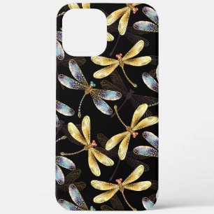 Naadloos patroon met gouden libellen Case-Mate iPhone case