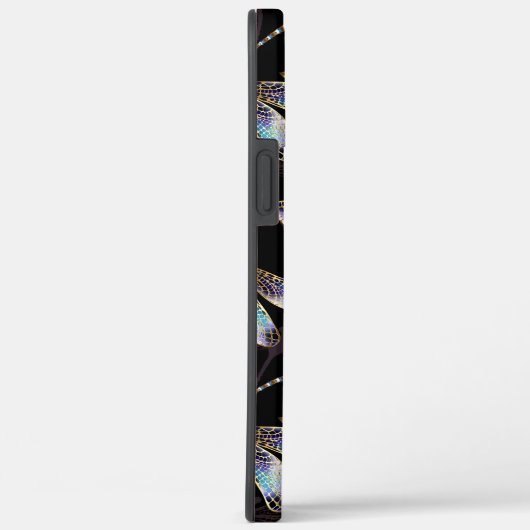 Naadloos patroon met gouden libellen Case-Mate iPhone case (Achterkant / Rechts)