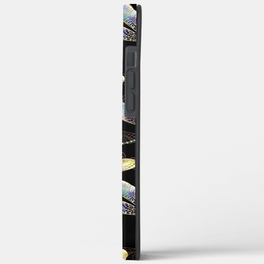 Naadloos patroon met gouden libellen Case-Mate iPhone case (Achterkant / Links)