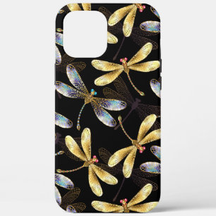 Naadloos patroon met gouden libellen Case-Mate iPhone case