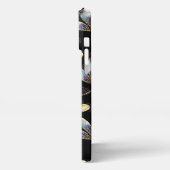 Naadloos patroon met gouden libellen iPhone hoesje (Linkerkant)