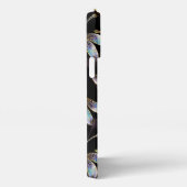 Naadloos patroon met gouden libellen iPhone hoesje (Rechterkant)