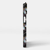 Naadloos patroon met gouden libellen iPhone hoesje (Rechterkant)