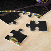 Naadloos patroon met gouden libellen legpuzzel (Zijkant)