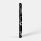 Naadloos patroon met gouden libellen samsung galaxy hoesje (Rechterkant)