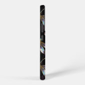 Naadloos patroon met gouden libellen samsung galaxy hoesje (Rechterkant)