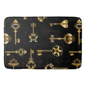Naadloos patroon met gouden sleutels badmat (Voorkant)