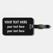 Naadloos patroon met gouden sleutels bagagelabel (Achterkant horizontaal)