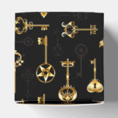 Naadloos patroon met gouden sleutels bedankdoosjes (Bovenkant)