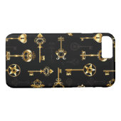 Naadloos patroon met gouden sleutels Case-Mate iPhone case (Achterkant (Horizontaal))