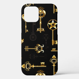 Naadloos patroon met gouden sleutels Case-Mate iPhone case