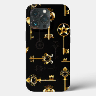 Naadloos patroon met gouden sleutels Case-Mate iPhone case