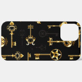 Naadloos patroon met gouden sleutels Case-Mate iPhone case (Achterkant (horizontaal))