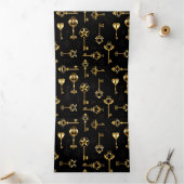 Naadloos patroon met gouden sleutels drieluik aankondiging (Binnen)