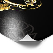 Naadloos patroon met gouden sleutels foto afdruk (Hoek)