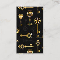 Naadloos patroon met gouden sleutels