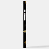 Naadloos patroon met gouden sleutels iPhone hoesje (Linkerkant)