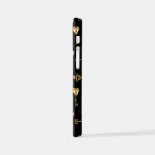 Naadloos patroon met gouden sleutels iPhone hoesje (Linkerkant)