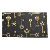 Naadloos patroon met gouden sleutels kussensloop (Achterkant)