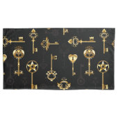 Naadloos patroon met gouden sleutels kussensloop (Voorkant)