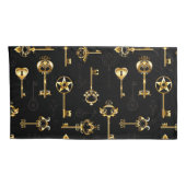 Naadloos patroon met gouden sleutels kussensloop (Achterkant-Rechts)