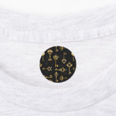 Naadloos patroon met gouden sleutels labels (Aangebracht)